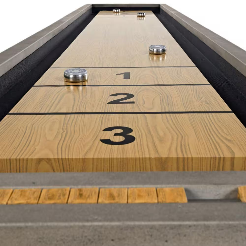 11 Ft. Aurora Outdoor Shuffleboard Table with 8-Puck Set