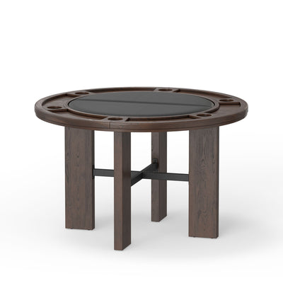 2 in 1 Dining and Game Table with Dual-Purpose Top