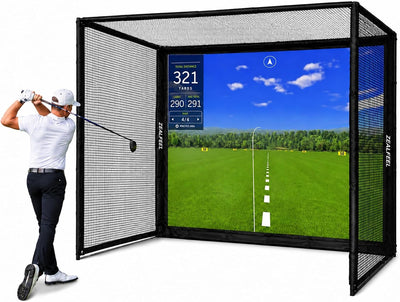 Transform your home into a golfer's paradise with this Ultimate Golf Simulator Enclosure