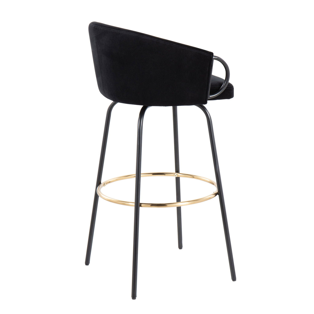 Claire Contemporary Barstools with Footrest, Set of 2 - Multiple Colors