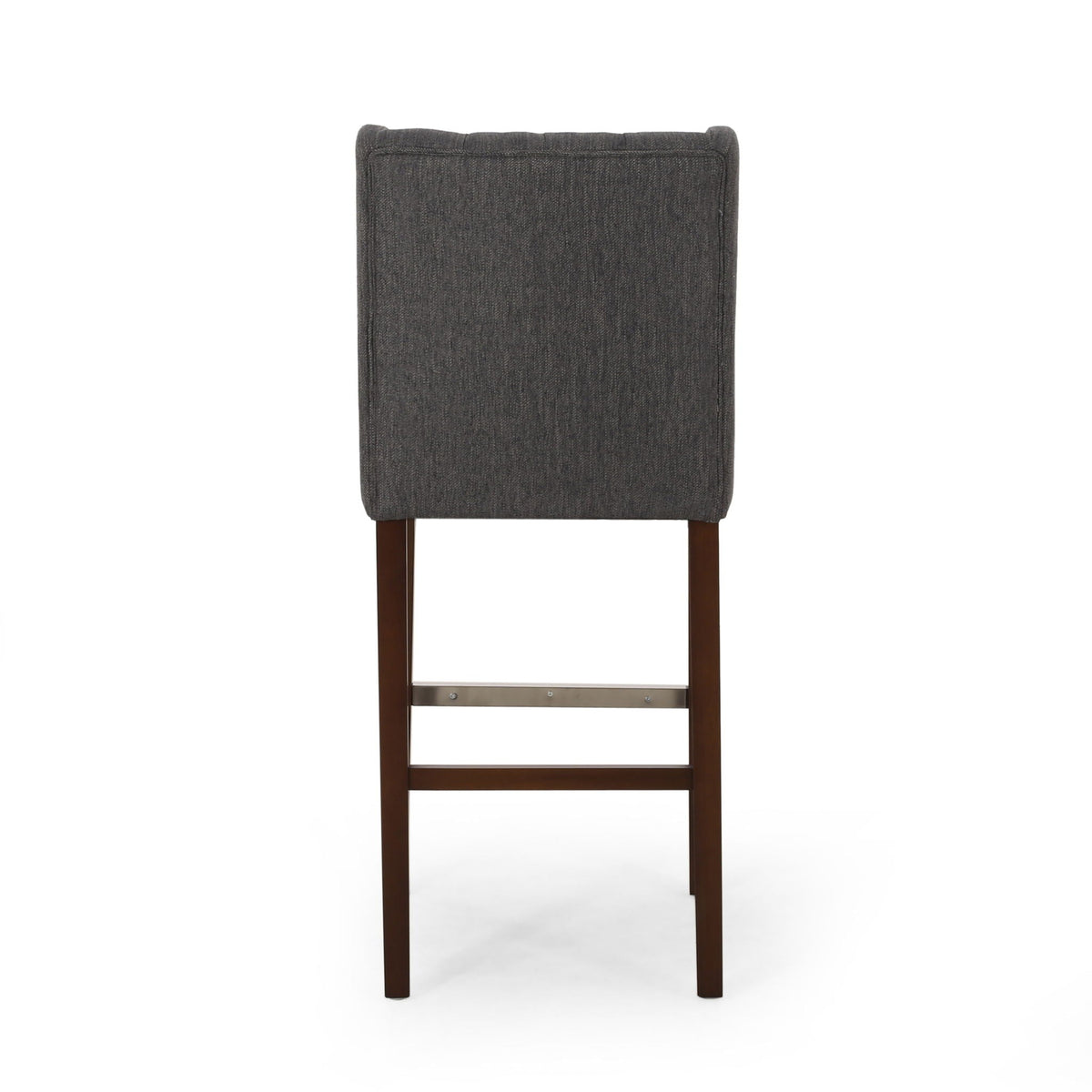 Upholstered Barstool with Button Tufted Wing Back - Multiple Colors