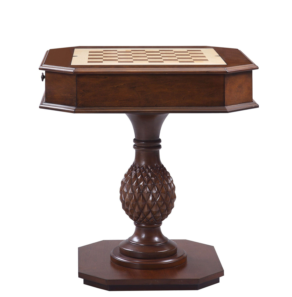 Cherry Wood 3-in-1 Reversible Game Table with Storage Drawers