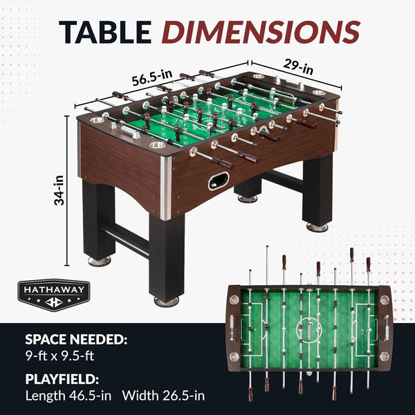 Primo 56-In Foosball Table for Family Game Room