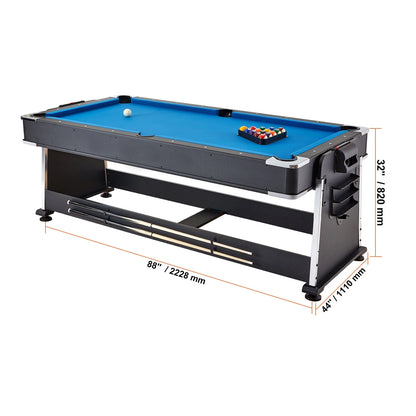 88″ 3 in 1 Swivel Multifunctional Sports Game Table with Air Hockey & Billiards/Pool & Table Tennis for Home, Game Room, Friends and Family!