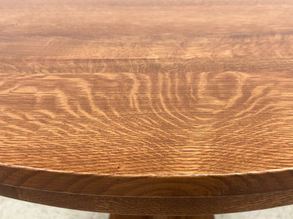 Mission Quarter Sawn  Oak Round Dining Table, Kitchen Table - 40"