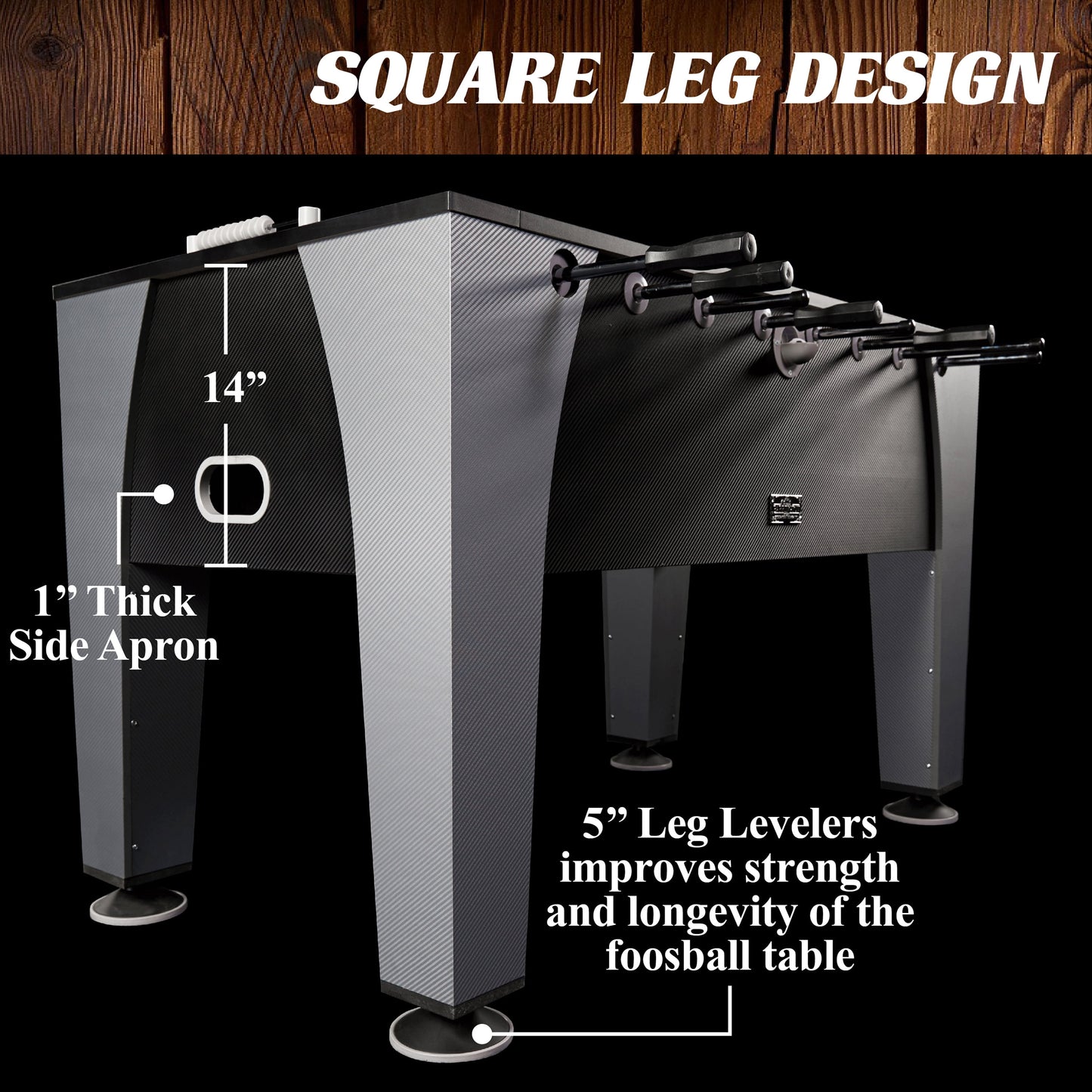 58” Irvine Foosball Table Competition Size, Soccer, Accessories Included by