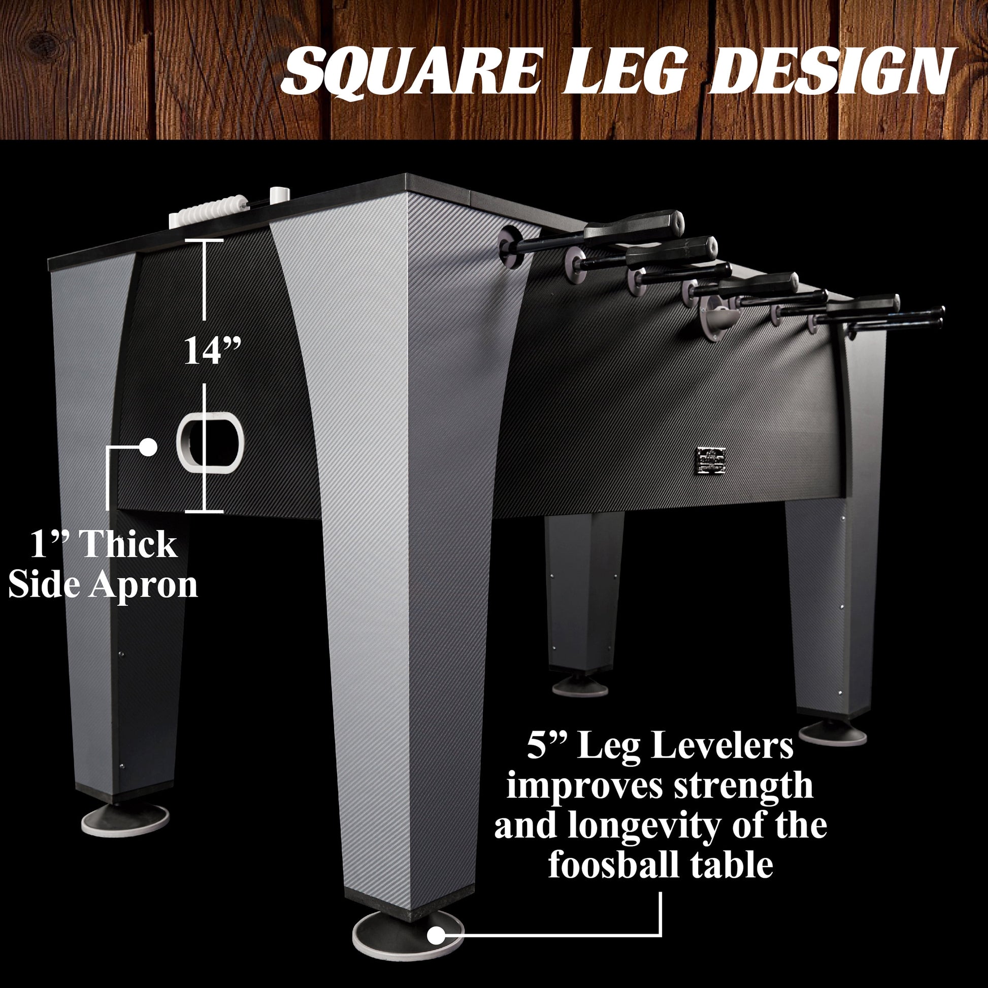 58” Irvine Foosball Table Competition Size, Soccer, Accessories Included by