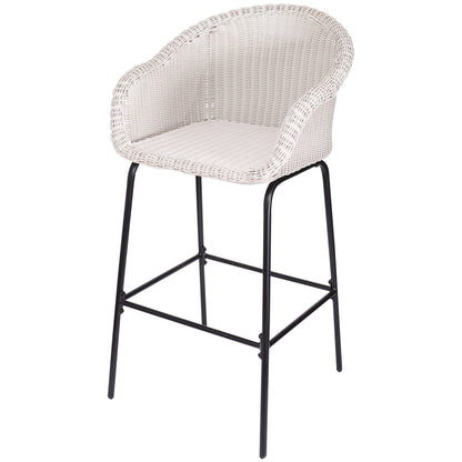 Ladd Metal Wicker Barstool Set of 2