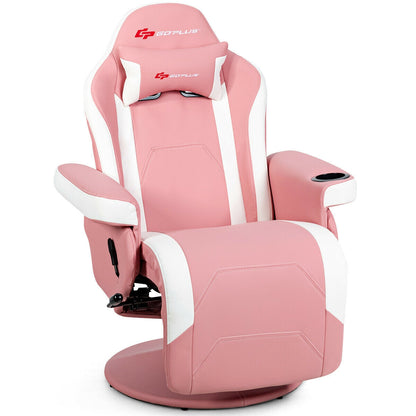 Ergonomic High Back Massage Gaming Chair with 8-Mode Lumbar Massage - 5 Color Options