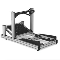 Factory Price Black Anodized Gaming Driving Sim Racing Rig Cockpit Aluminum Gaming Simulator with Single Triple Monitor Stand