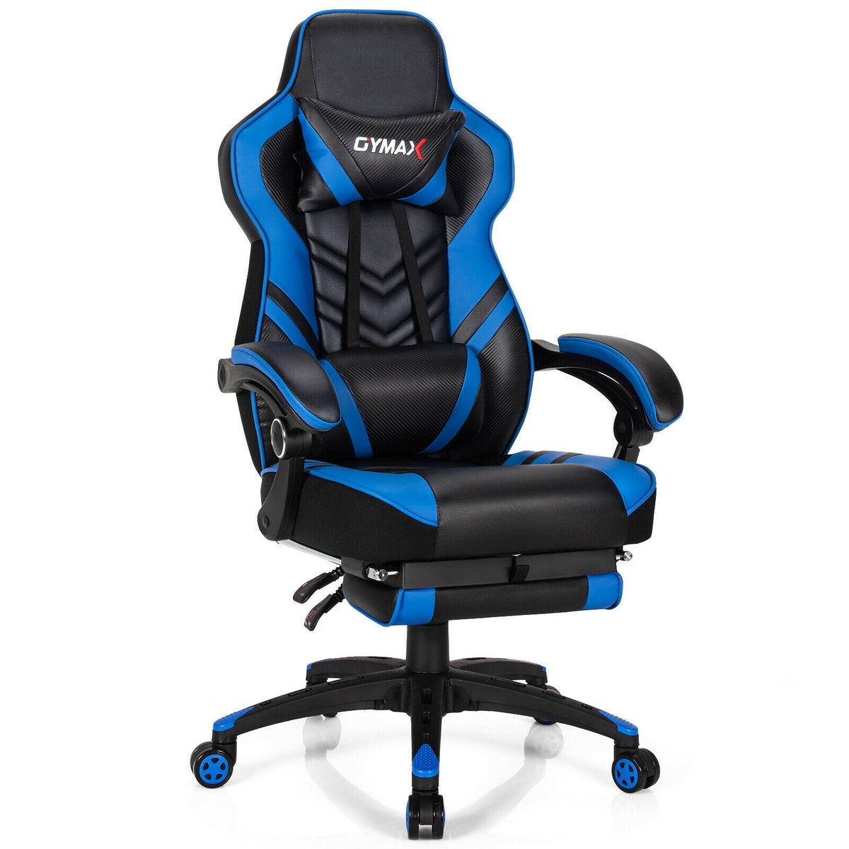Adjustable Ergonomic Gaming Chair with Footrest - 6 Color Options