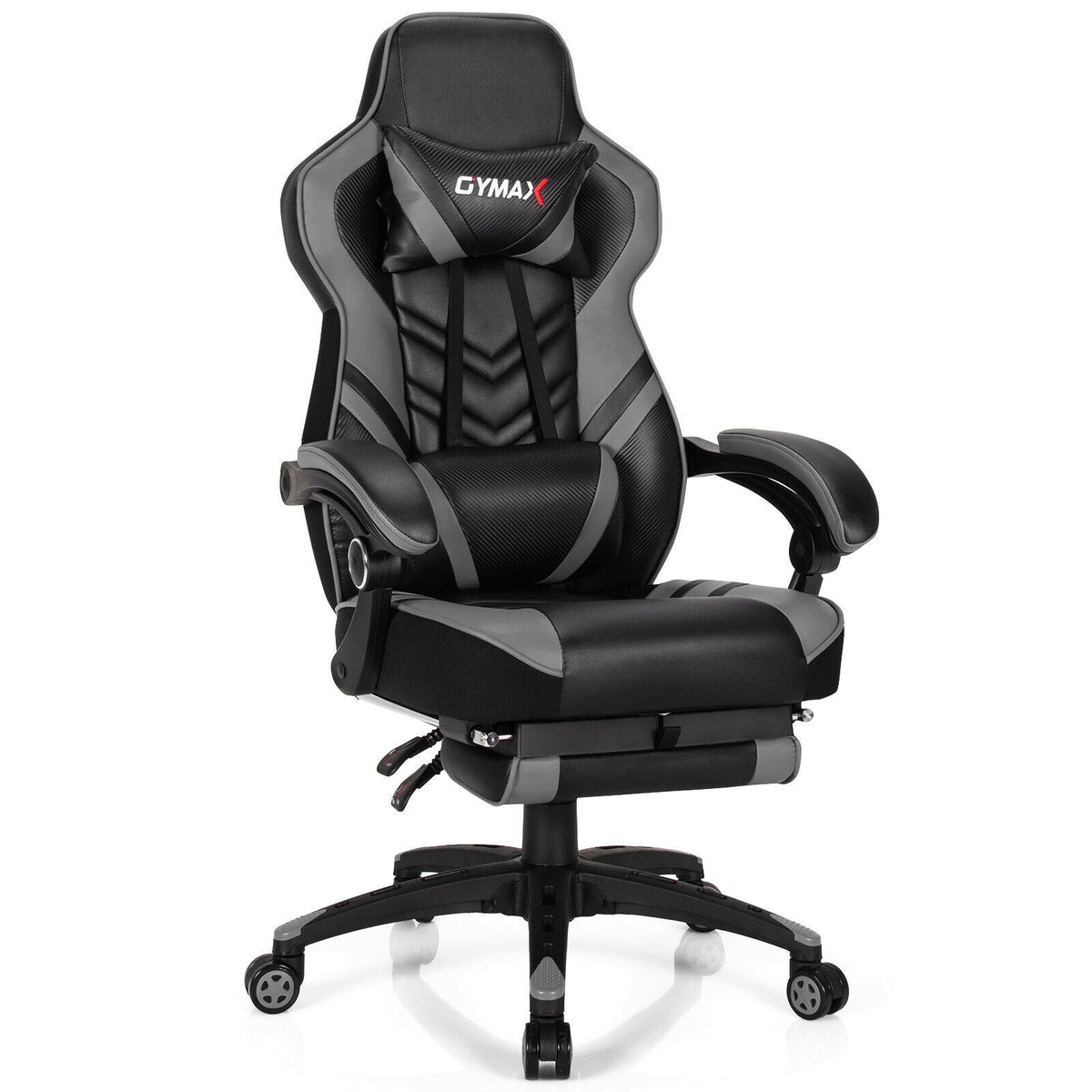 Adjustable Ergonomic Gaming Chair with Footrest - 6 Color Options