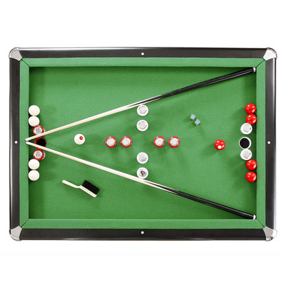 Renegade Slate Bumper Pool Table, 54-In, Green