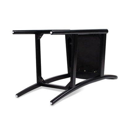 Curved Back Cane Bar Stools with Natural Cane Webbing - Black or White