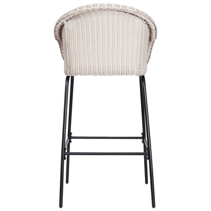 Ladd Metal Wicker Barstool Set of 2