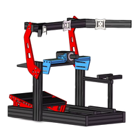 Factory Price Black Anodized Gaming Driving Sim Racing Rig Cockpit Aluminum Gaming Simulator with Single Triple Monitor Stand