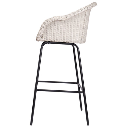 Ladd Metal Wicker Barstool Set of 2