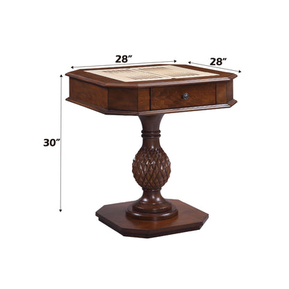 Cherry Wood 3-in-1 Reversible Game Table with Storage Drawers