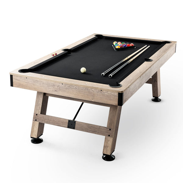 VEVOR 7-Foot Billiards Table with Adjustable Legs and Accessories