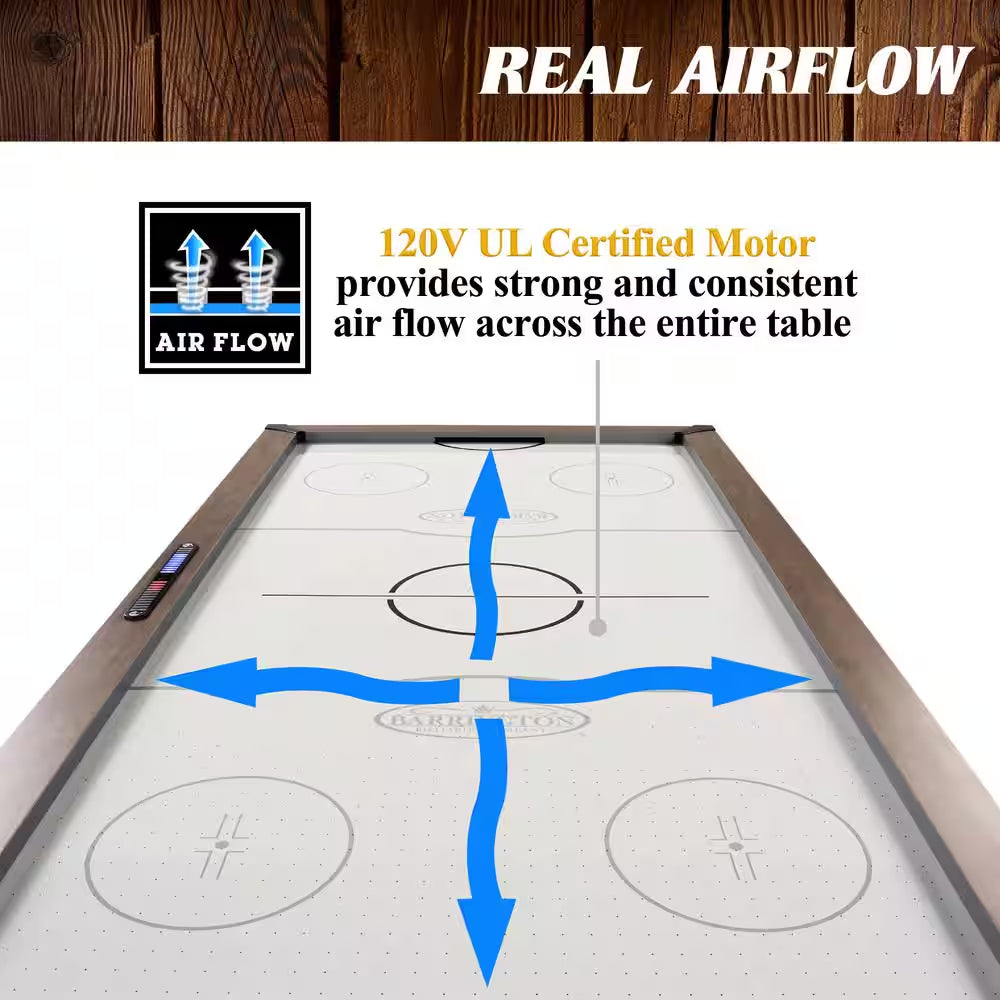 Urban 7' Air Powered Hockey Table with Pusher and Puck Set