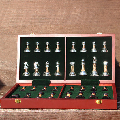 International Chess Metal Acrylic Imitation Jade Set Gift Chess Board Chess Table Western Chess Chess Pieces
