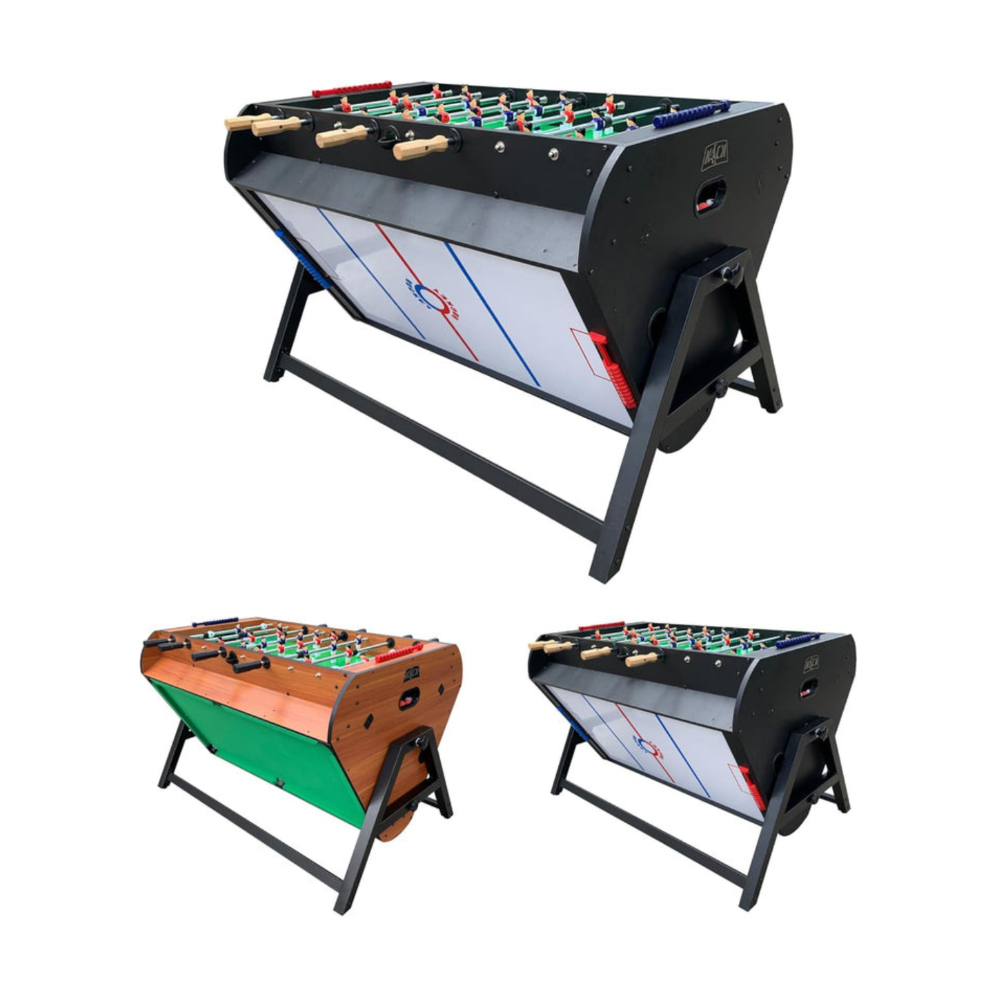 KICK Triplex 55″ 3-In-1 Swivel Multi Game Table