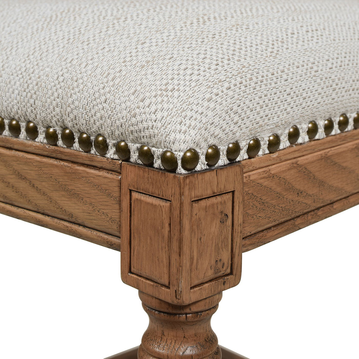 Rattan Wicker High Back Counter Bar Stool with Oak Frame - Gray or Dark Brown