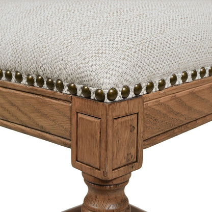 Rattan Wicker High Back Counter Bar Stool with Oak Frame - Gray or Dark Brown