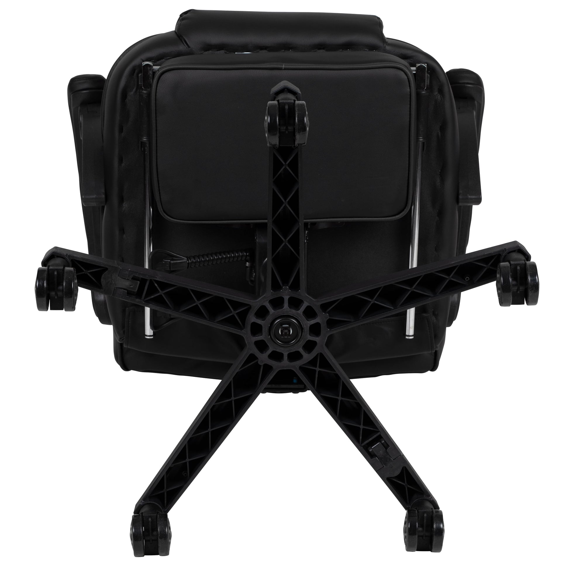 Black Ergonomic Gaming Chair -Recline Back/Arms, Footrest, Massaging Lumbar