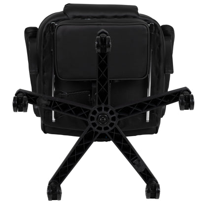 Black Ergonomic Gaming Chair -Recline Back/Arms, Footrest, Massaging Lumbar