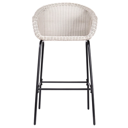 Ladd Metal Wicker Barstool Set of 2