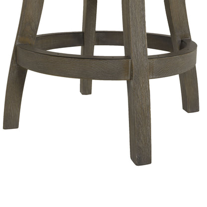 Swivel Counter Height Bar Stool with High Backrest and Solid Hardwood - Multiple Colors