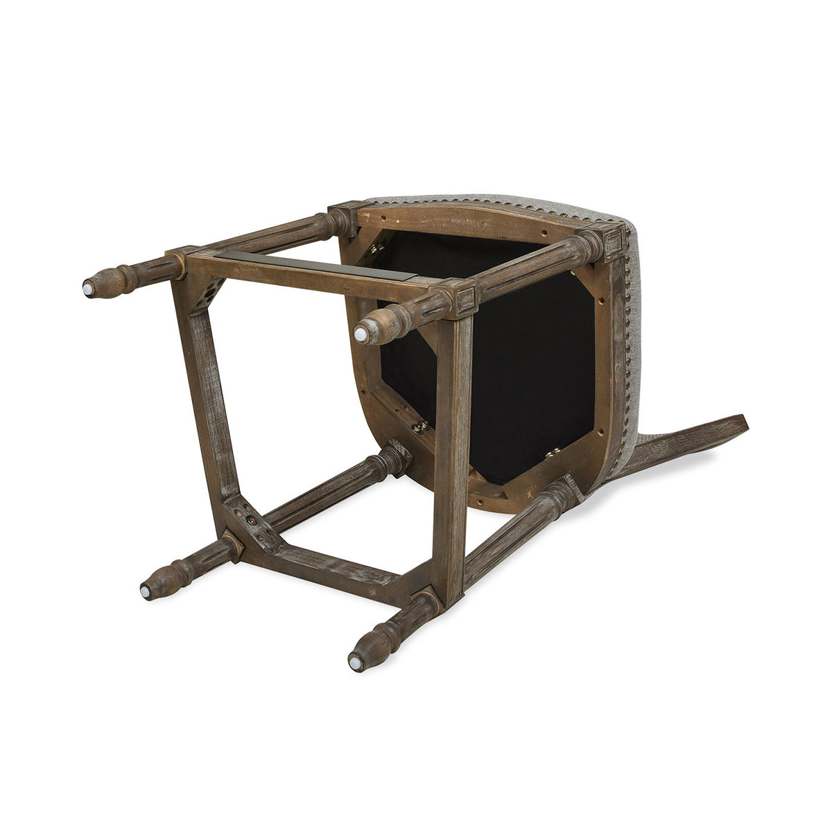Rattan Wicker High Back Counter Bar Stool with Oak Frame - Gray or Dark Brown