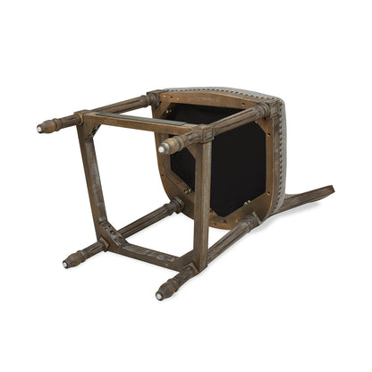 Rattan Wicker High Back Counter Bar Stool with Oak Frame - Gray or Dark Brown