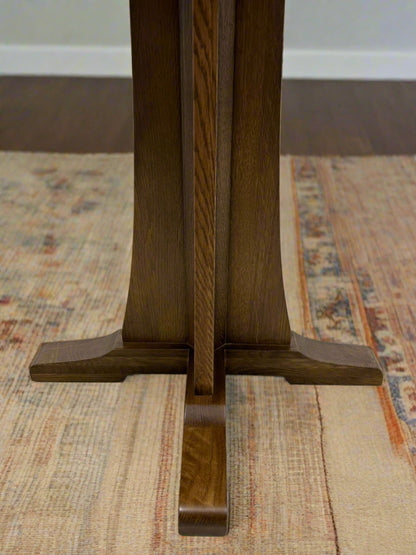 Mission Quarter Sawn  Oak Round Dining Table, Kitchen Table - 40"