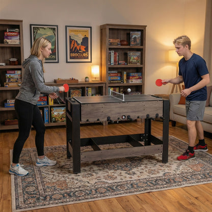 49" 3-in-1 Flip Combo Game Table | Pool, Foosball & Table Tennis