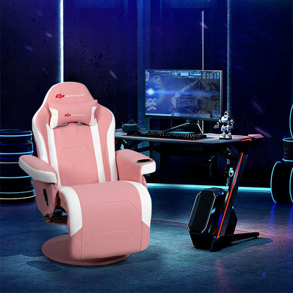 Ergonomic High Back Massage Gaming Chair with 8-Mode Lumbar Massage - 5 Color Options
