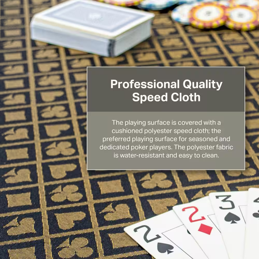 Experience Ultimate Gaming with the Lost Mill Mocha Oak 8-Station Poker Table