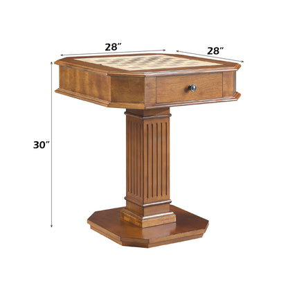 2-in-1 Game Table with Storage Drawers - Walnut
