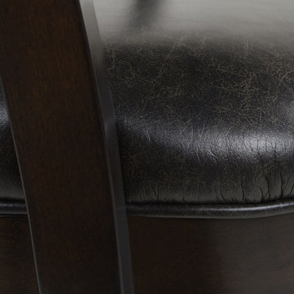 Swivel Counter Height Bar Stool with High Backrest and Solid Hardwood - Multiple Colors