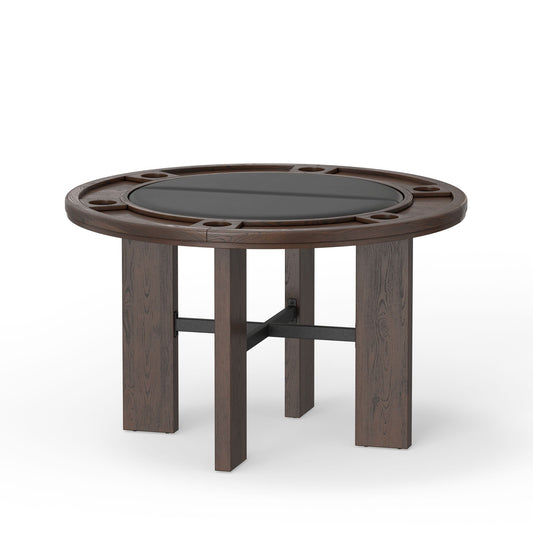 2 in 1 Dining and Game Table with Dual-Purpose Top