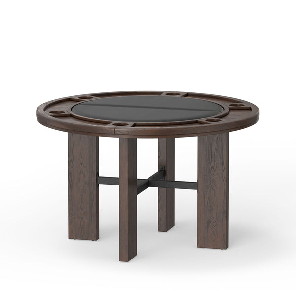 2 in 1 Dining and Game Table with Dual-Purpose Top