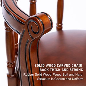 Swivel Cow Top Wooden Bar Stool with 360-Degree Rotation - Blue or Dark Brown