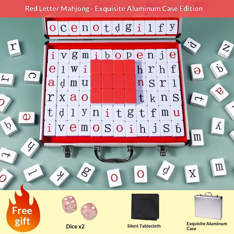 Alphabet Word Spelling Mahjong Puzzle Toy