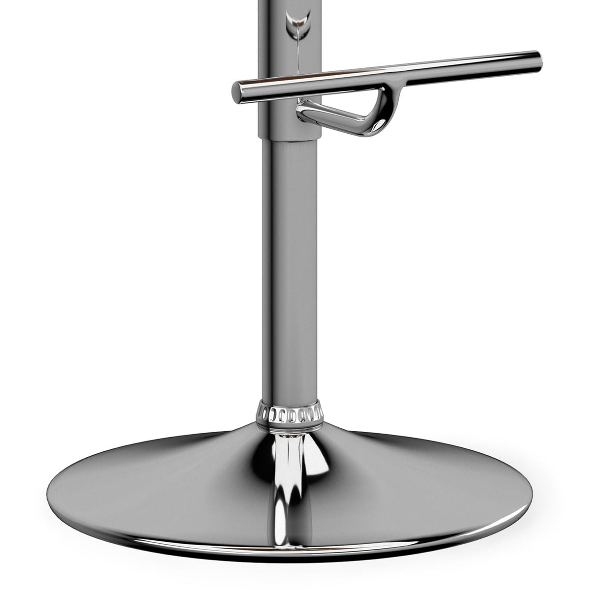 Mid Century Modern Adjustable Swivel Bar Stool with Bentwood Frame - Black, Light Blue, Dark Gray, White
