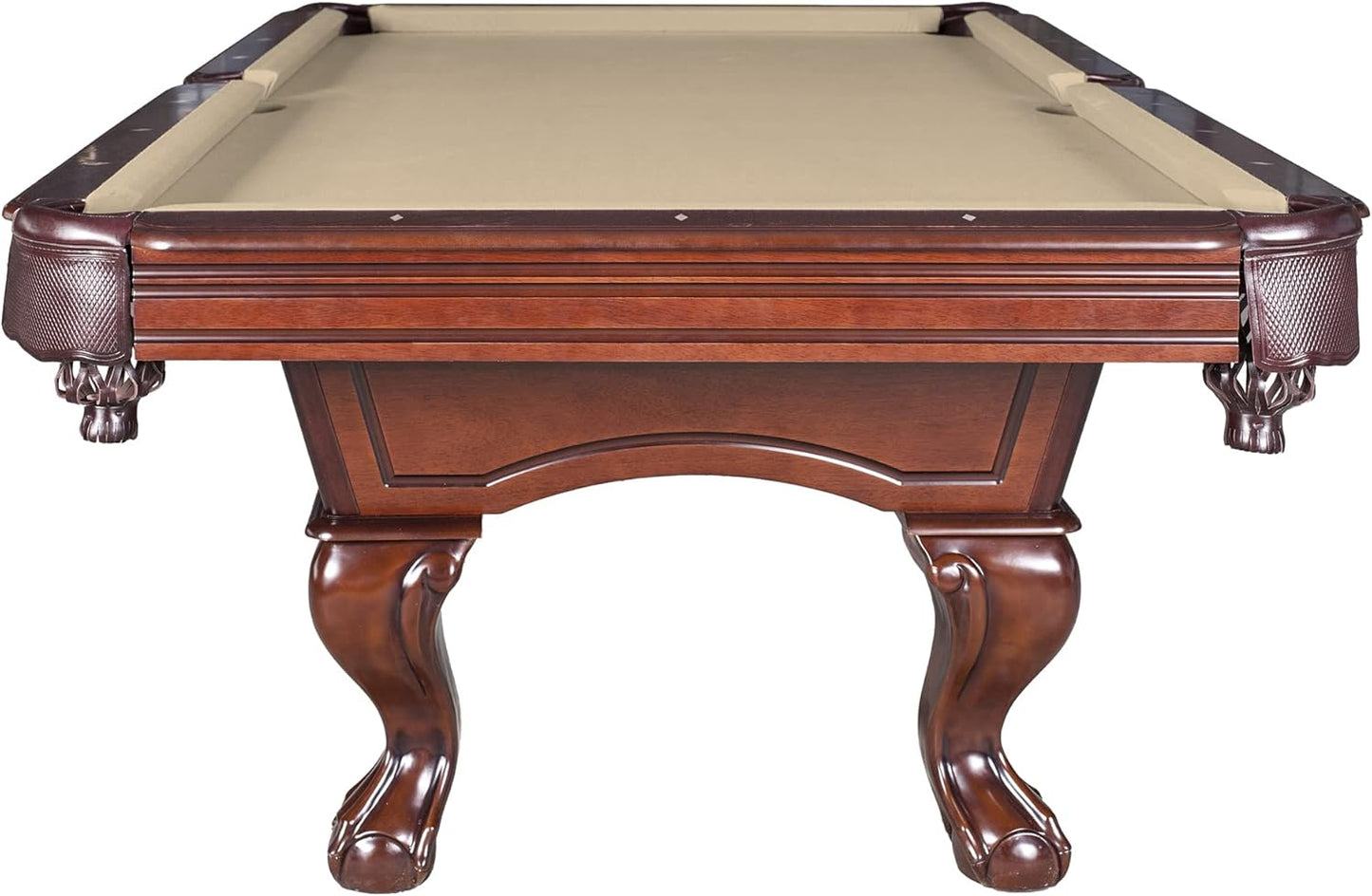 Augusta 8 Ft Furniture Pool Table – Includes Cue Sticks, Billiard Balls – Classic Design Perfect for Family, Home, Dining, or Living Room