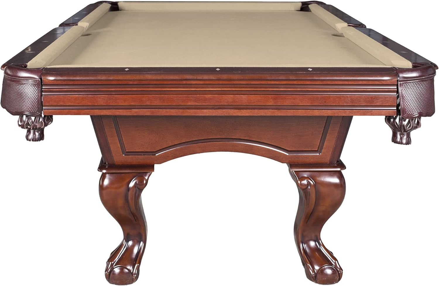 Augusta 8 Ft Furniture Pool Table – Includes Cue Sticks, Billiard Balls – Classic Design Perfect for Family, Home, Dining, or Living Room