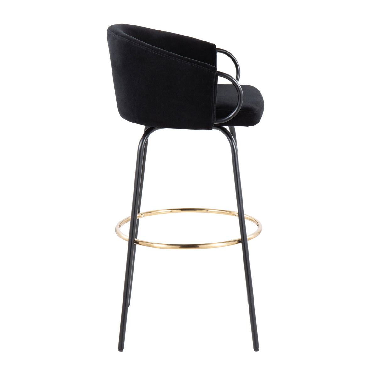 Claire Contemporary Barstools with Footrest, Set of 2 - Multiple Colors