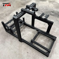 Factory Price Black Anodized Gaming Driving Sim Racing Rig Cockpit Aluminum Gaming Simulator with Single Triple Monitor Stand