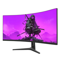 34 In. 1500R Curved Gaming Monitor, WQHD 3440X1440P 144Hz Ultra-Wide Computer Screen W/Freesync, Hdmi&Displayport, Black